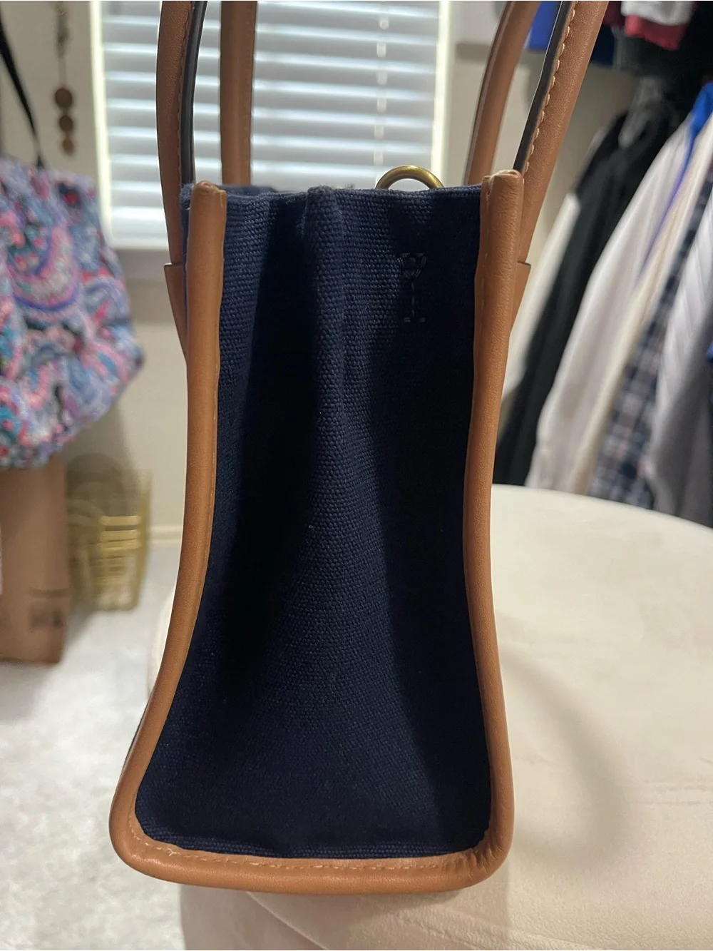 BRAND NEW NEVER USED Michael Kors Navy and Tan Women's Bag